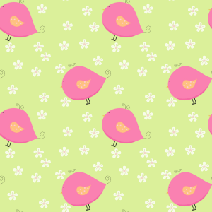 Pink_Floral_Bird_Background